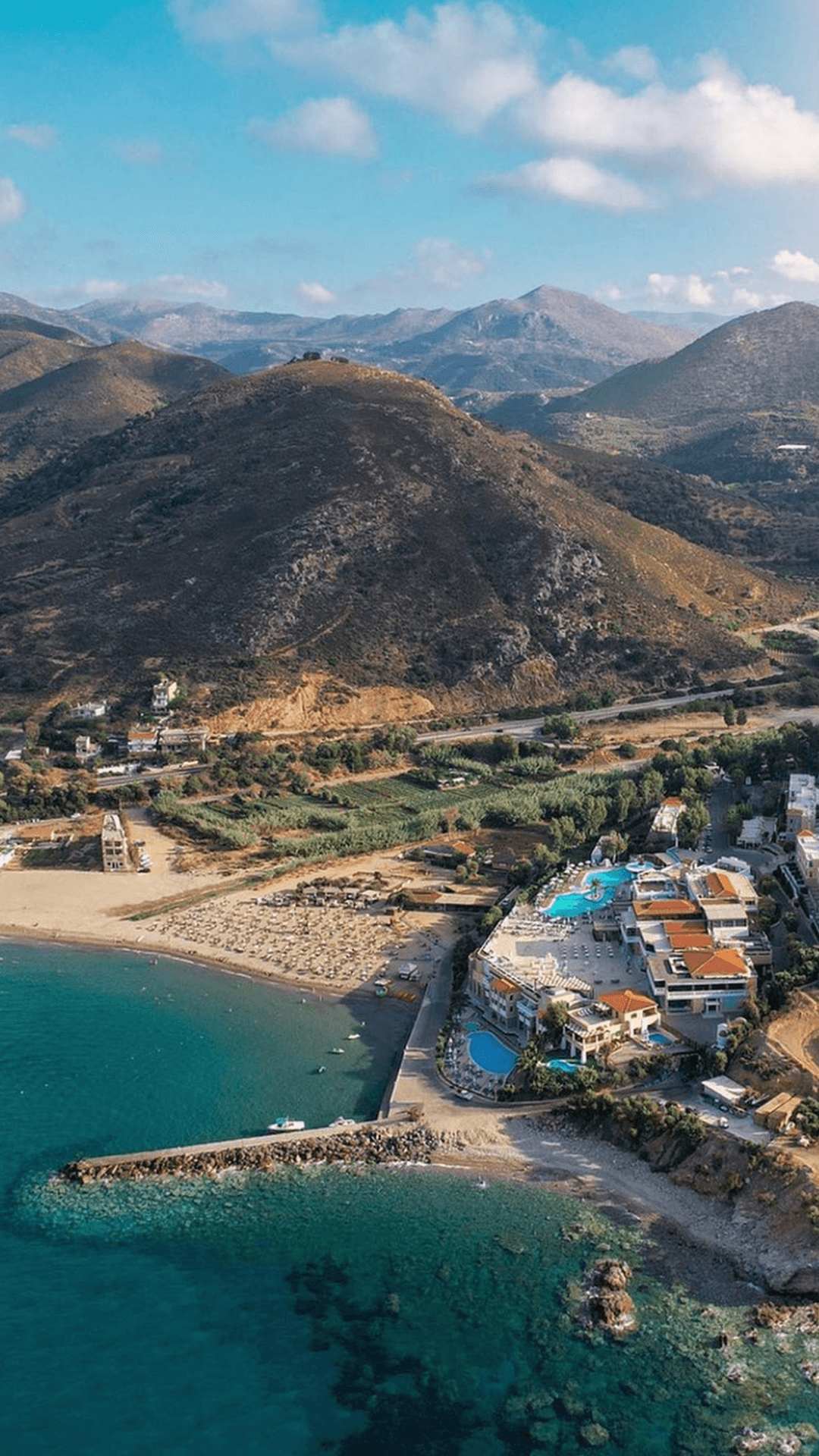Greek ocean resort company offsite with Mediterranean views