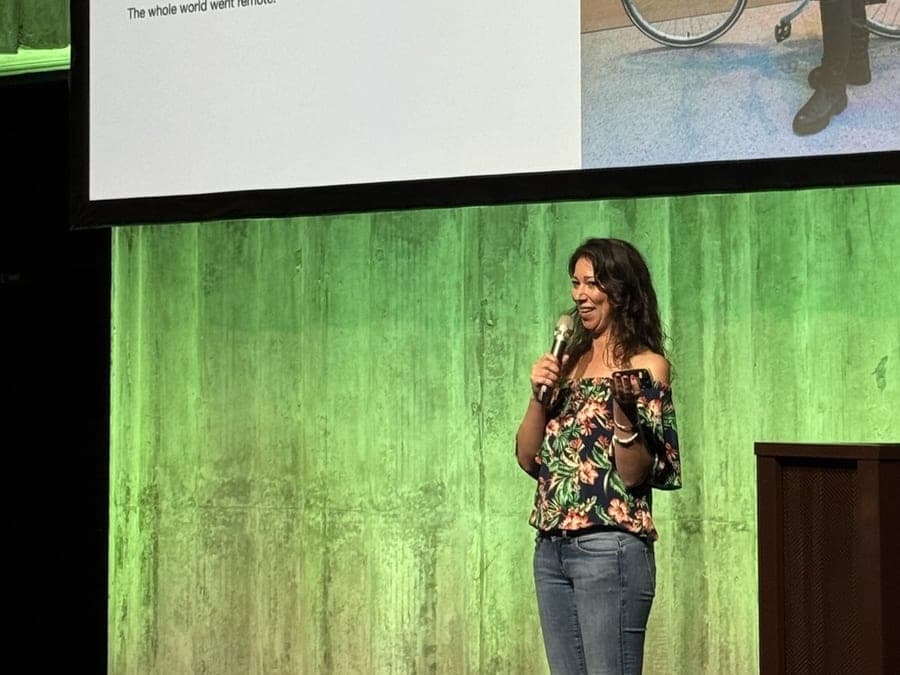 Gina Schinkel keynote speaker at Nomad Summit Tallinn 2026 on remote work seasons and measuring IRL ROI